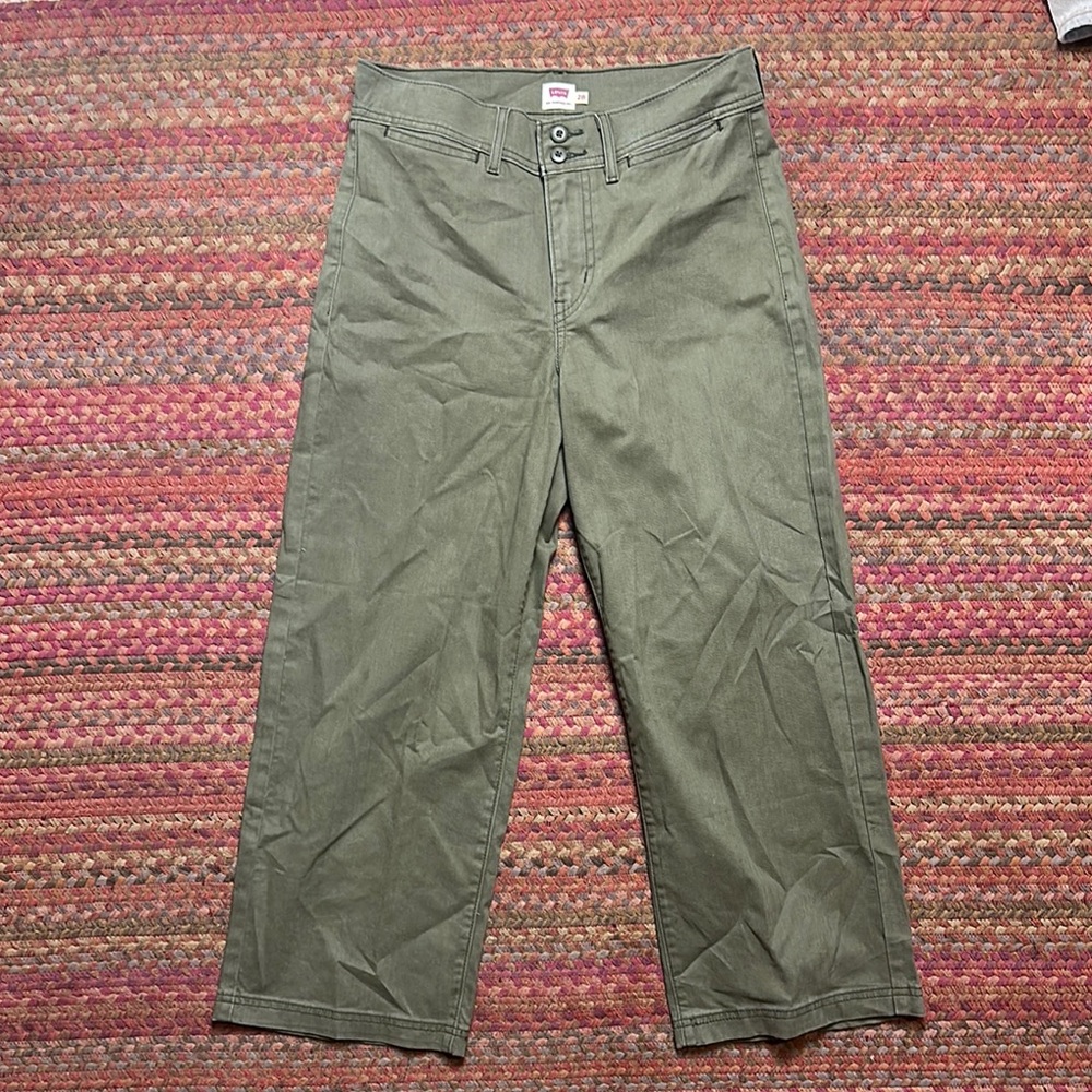 NEW LEVIS ARMY GREEN UTILITY PANTS SAMPLE PROTO TYPE